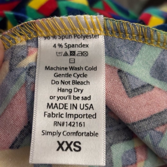 NWT LuLaRoe Vibrant Multicolor Midi Dress - Picture 4 of 8